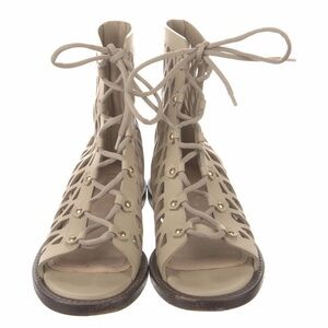 Dior D-Trap Gladiator Sandals in Beige